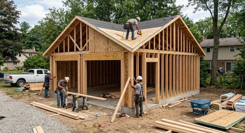 Attached Garage Construction in Cypress, TX