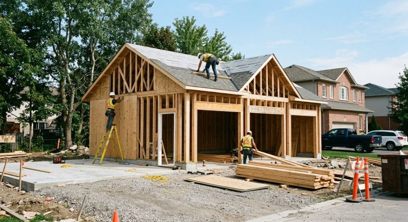 Attached Garage Construction in Katy, TX