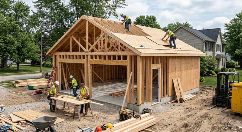 Detached Garage Construction in Conroe, TX