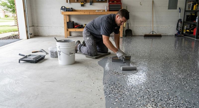 Garage Floor Epoxy Installation in Alexandria, VA