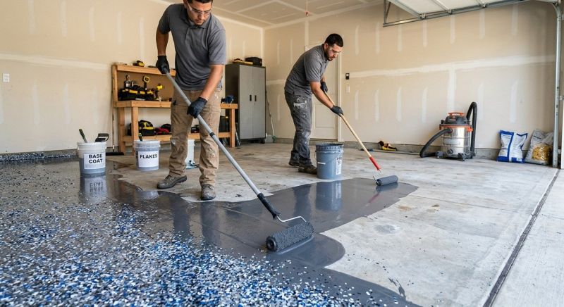 Residential Floor Coating in Columbia, SC